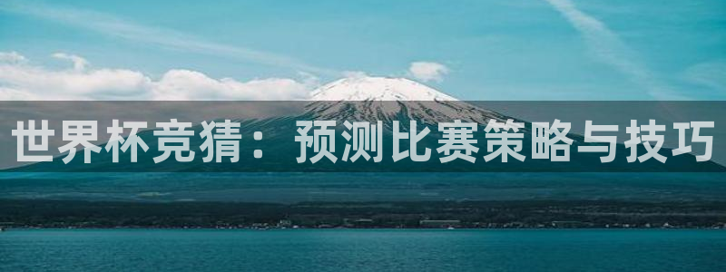 2026世界杯赛程时间表最新：世界杯竞猜：预测比赛策略与技巧