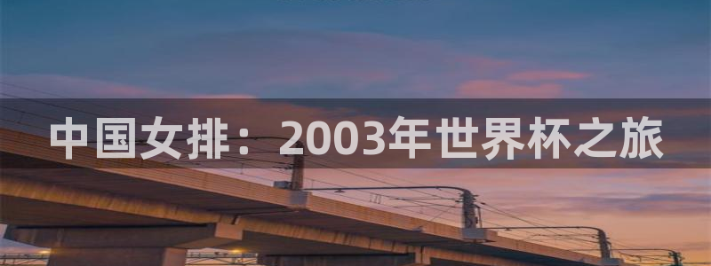 2026世界杯官网入口:中国女排:2003年世界杯之旅